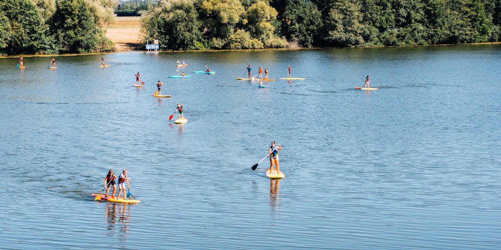 Initiation stand up paddle sur la rivière Lot