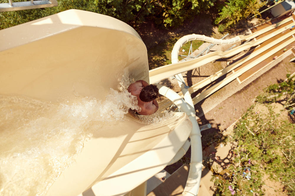 Toboggan Poséidon à Aqualand