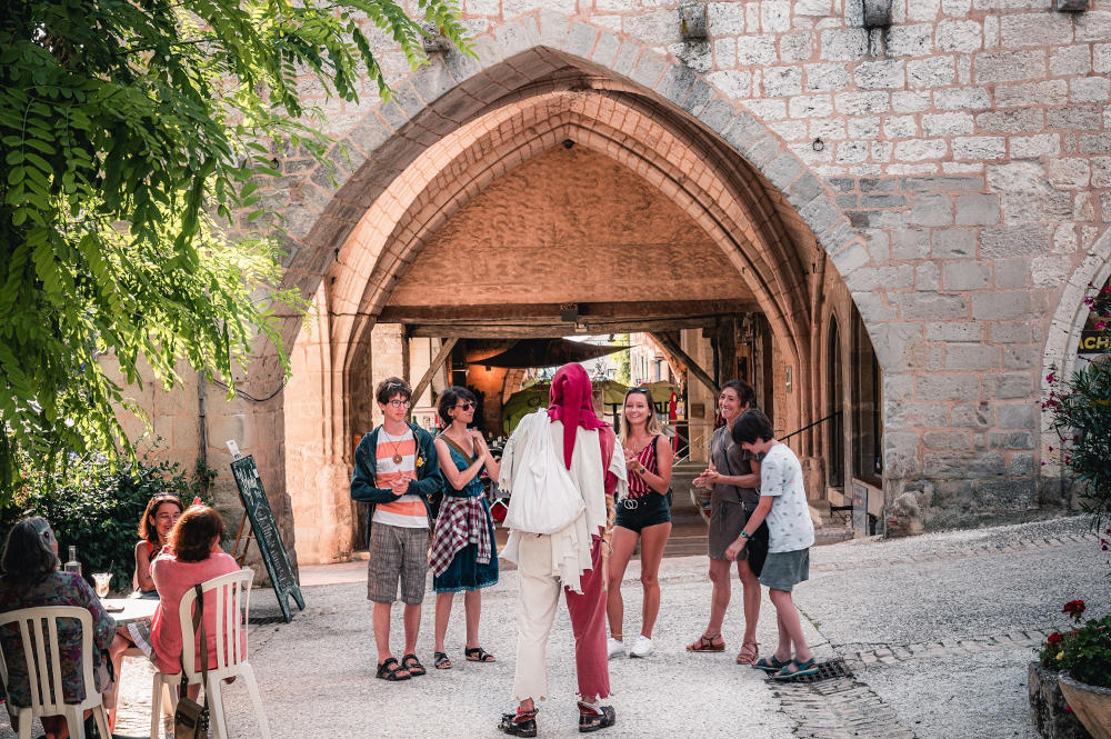 Visite de Monflanquin avec Janouille