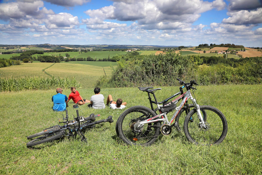 Rando VTT dans les collines de Guyenne